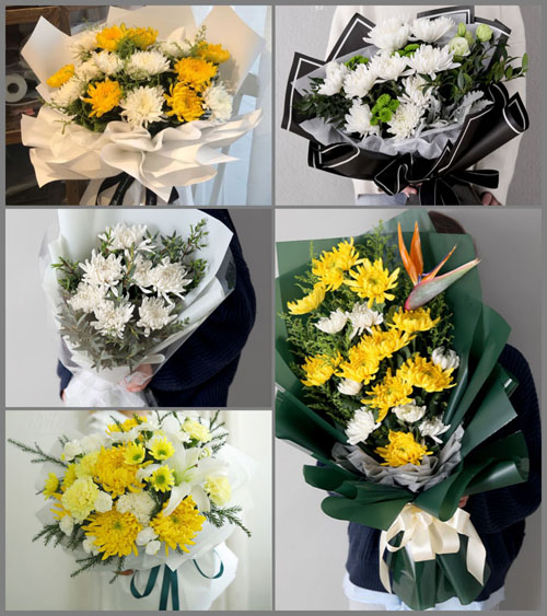 安徽芜湖市无为县姚沟镇飞雁村白事花束代送
